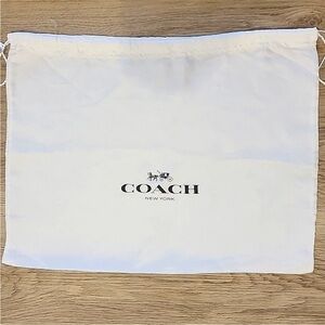 Coach White Drawstring Bag